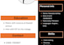 make a professional CV